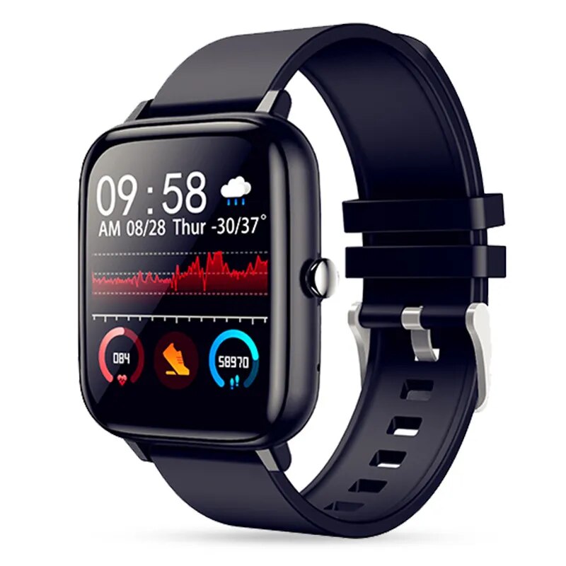 Новинка 2022, спортивные Смарт-часы P6 для женщин и мужчин, фитнес-трекер с пульсометром, водонепроницаемые Смарт-часы с Bluetooth, деловые часы для Android и IOS