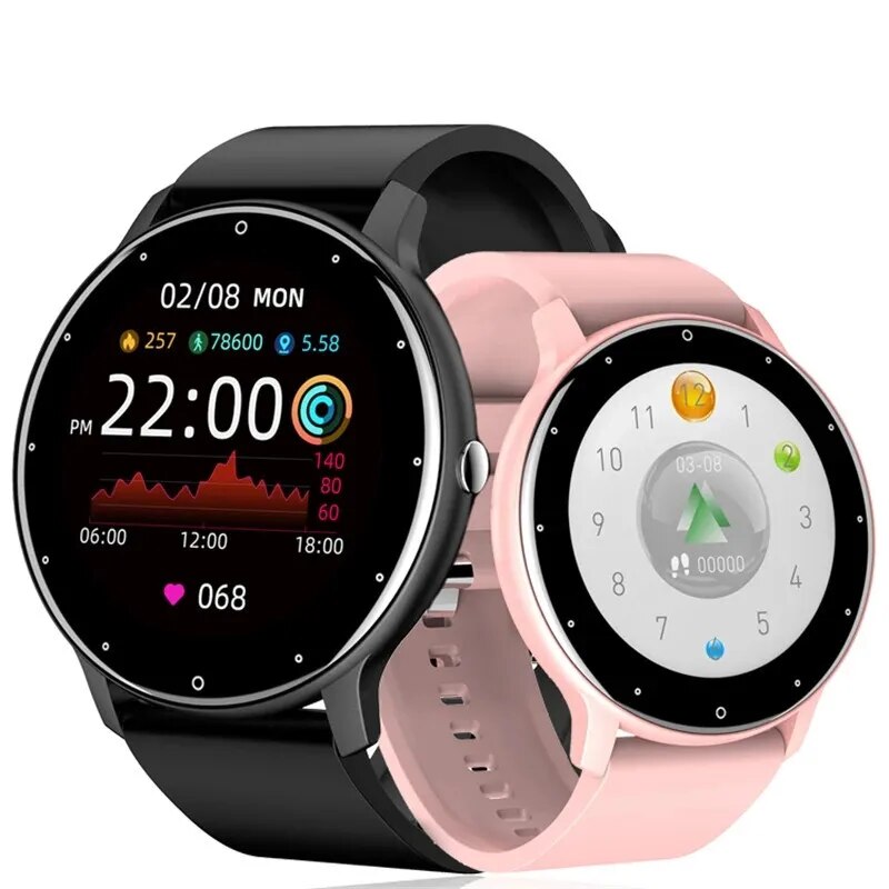 Новые смарт-часы ZL02D для женщин и мужчин, спортивные Смарт-часы для фитнеса, монитор сна и сердечного ритма, водонепроницаемый браслет для пар, IOS, Android