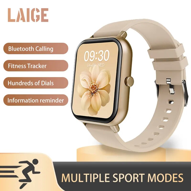 Смарт-часы ZL54 для мужчин и женщин, спортивные Водонепроницаемые Цифровые Смарт-часы для фитнеса с сенсорным экраном 2023 дюйма и Bluetooth-вызовом, 1,83